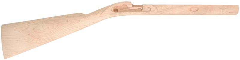Stock, Thompson Center halfstock, pre shaped, pre-inlet, 15/16" barrel, Thompson Center lock, fancy maple Stock, Thompson Center halfstock, pre shaped, pre-inlet, 15/16" barrel, Thompson Center lock, fancy maple